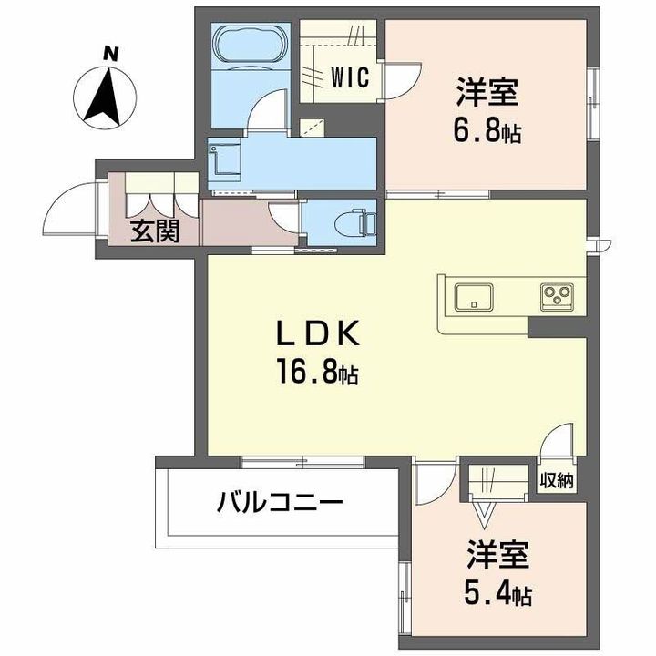 大阪府豊中市原田元町3(マンション)の賃貸物件の間取り