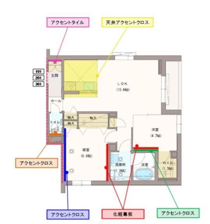 仮称 神通町 シャーメゾンの間取り