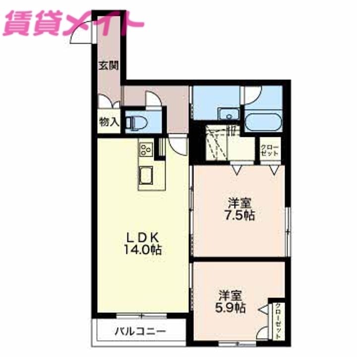 VERITE雅の間取り