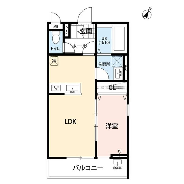 東京都福生市志茂(アパート)の賃貸物件の間取り