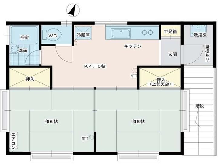 東京都多摩市乞田(アパート)の賃貸物件の間取り