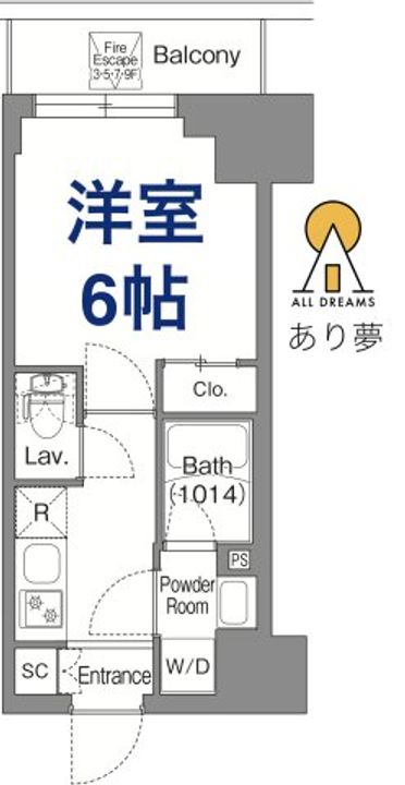 コンフォリア・リヴ横浜平沼の間取り