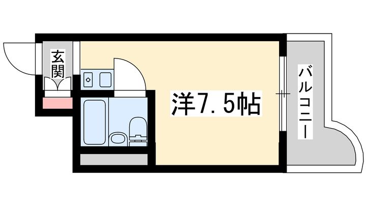 大阪府大阪市淀川区宮原2(マンション)の賃貸物件の間取り
