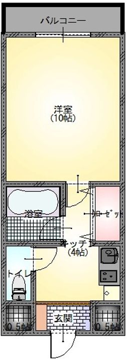 朝日プラザエザース堤通雨宮町IIの間取り