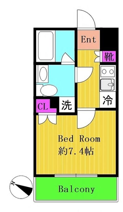 神奈川県川崎市高津区溝口2(マンション)の賃貸物件の間取り
