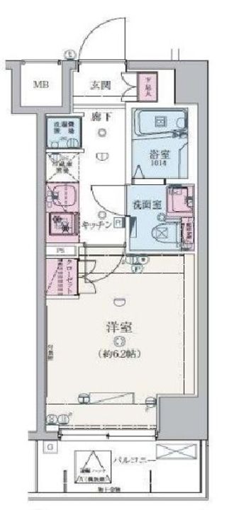 埼玉県さいたま市南区白幡5(マンション)の賃貸物件の間取り