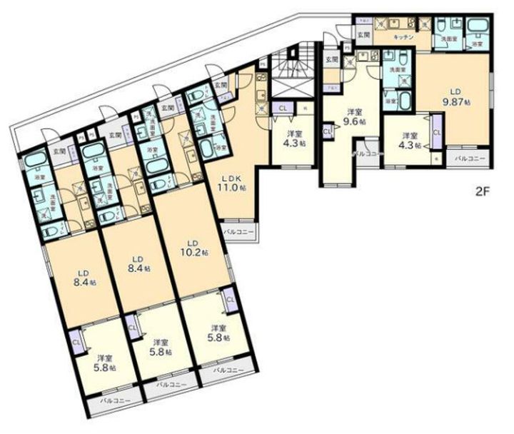 東京都港区白金台3(マンション)の賃貸物件の間取り