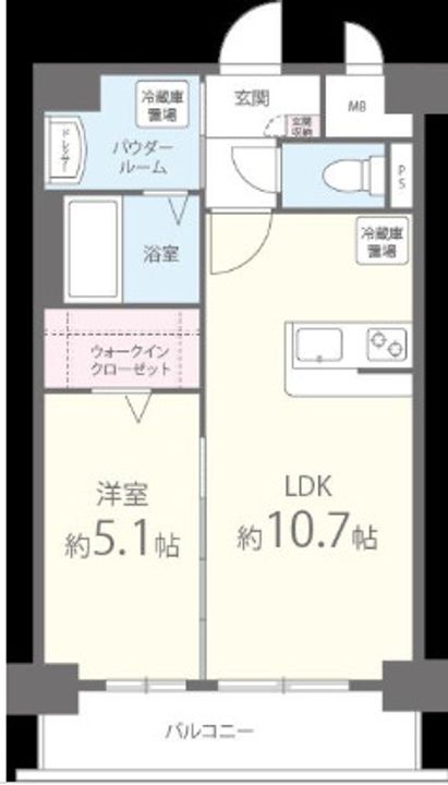 グランドシャトー花畑T・Sの間取り
