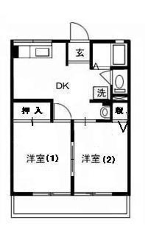 千葉県茂原市高師(アパート)の賃貸物件の間取り