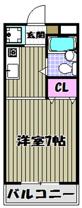 ベルメゾン福田の間取り