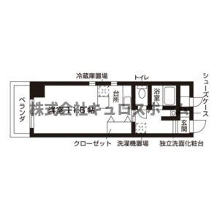大阪府大阪市北区西天満5(マンション)の賃貸物件の間取り