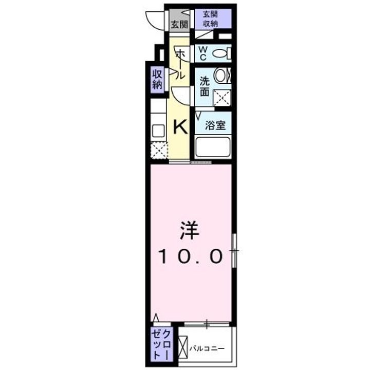 コスモ・ガーデン上足洗の間取り