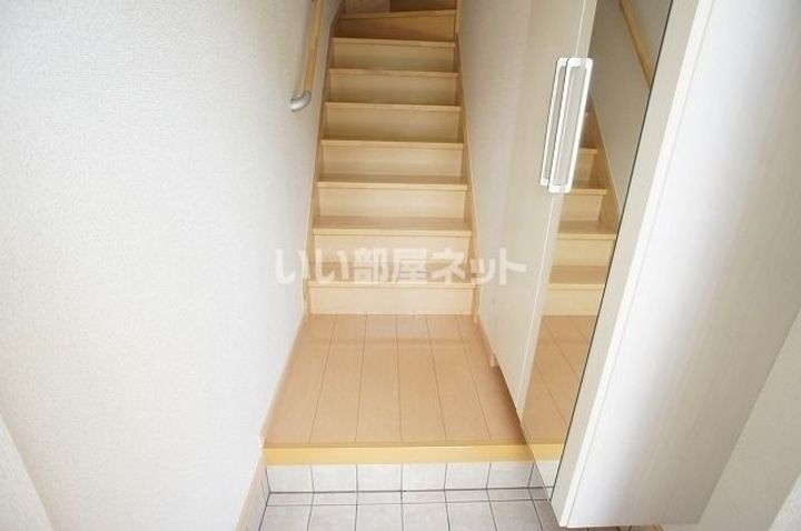 栃木県鹿沼市日吉町(アパート)の賃貸物件の玄関
