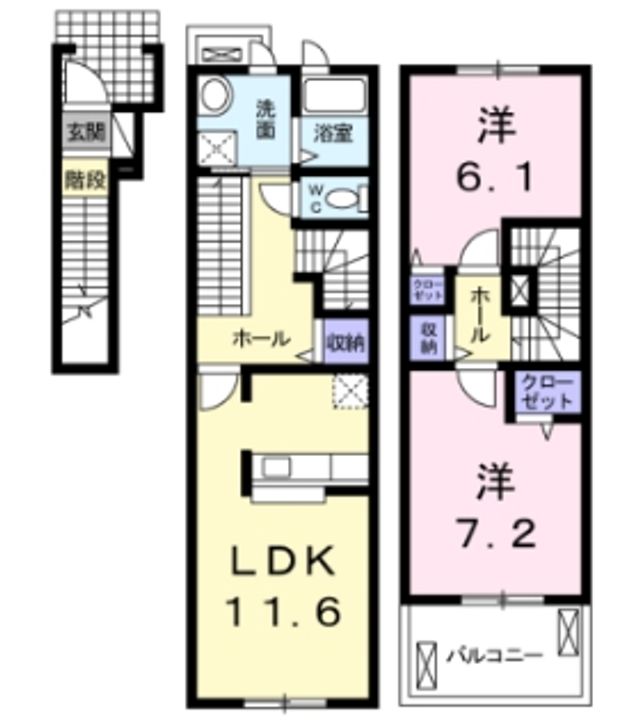 愛知県刈谷市恩田町1(アパート)の賃貸物件の間取り