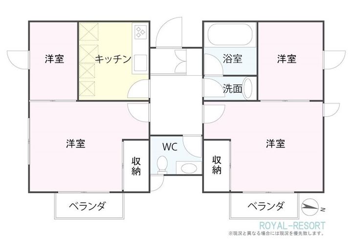 ヴィラリブラ サウスの間取り