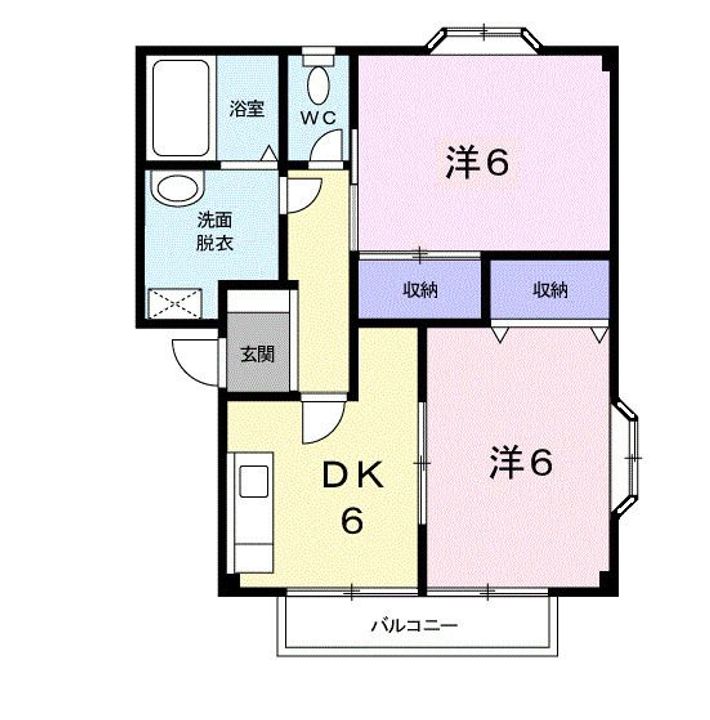 埼玉県本庄市寿1(アパート)の賃貸物件の間取り
