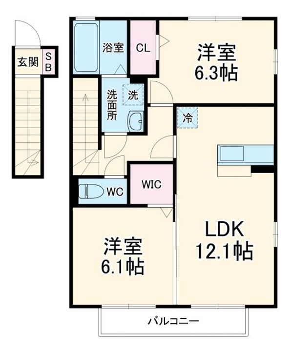 ロイヤルパレスYOSHINO Bの間取り