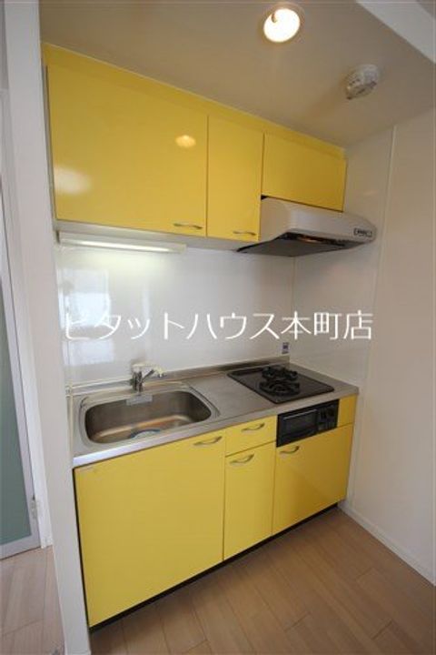 大阪府大阪市浪速区日本橋3(マンション)の賃貸物件のキッチン