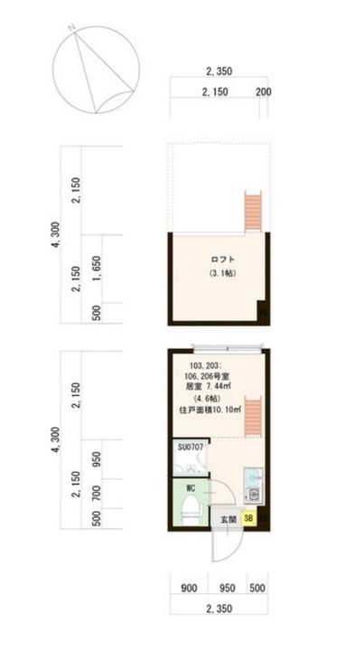 PINES三軒茶屋の間取り