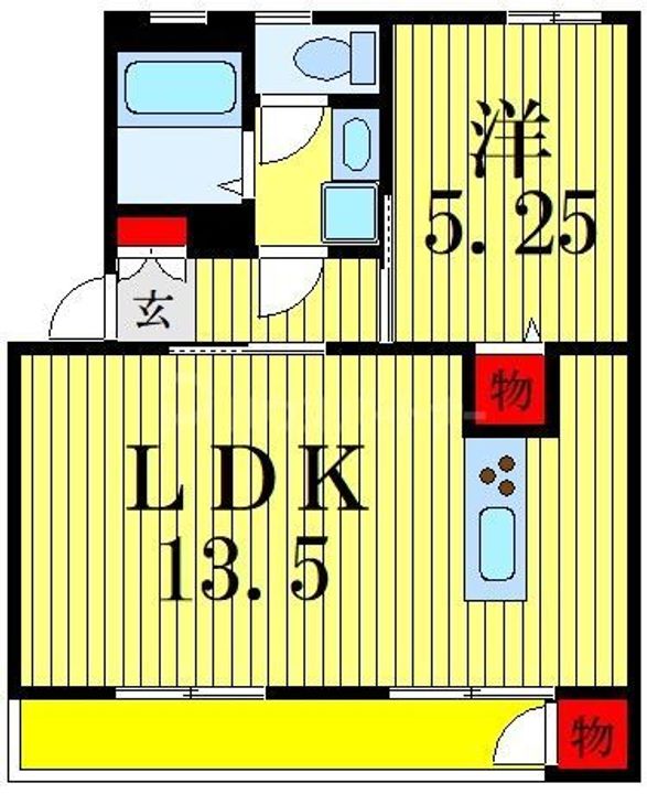 スガノマンションの間取り