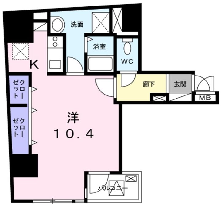 コンフォート芝大門の間取り