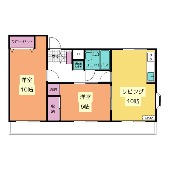 星野マンション 南棟の間取り