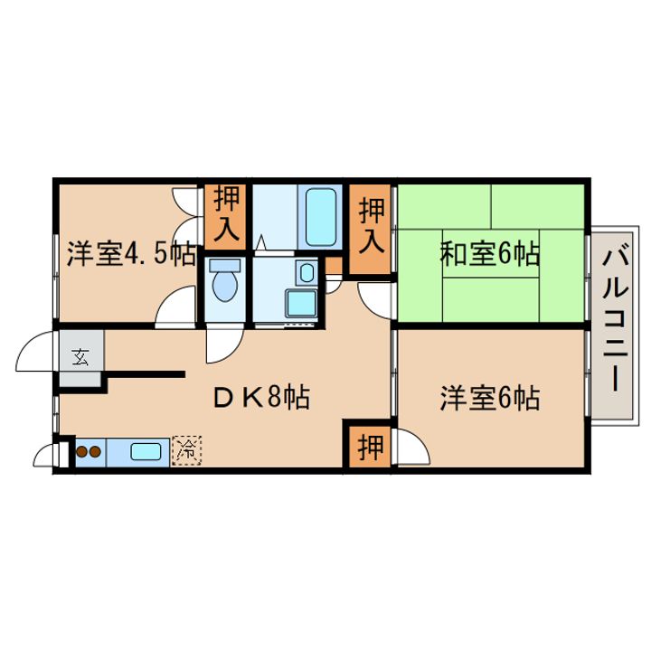 シティシャトレミヤジの間取り