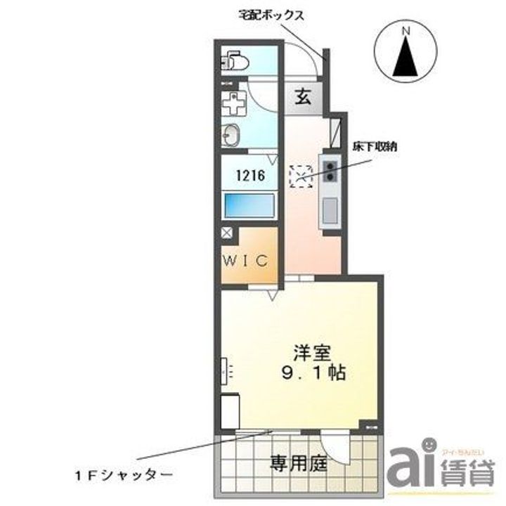 埼玉県朝霞市根岸台6(アパート)の賃貸物件の間取り