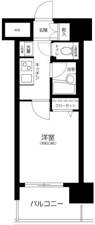 東京都港区海岸3(マンション)の賃貸物件の間取り