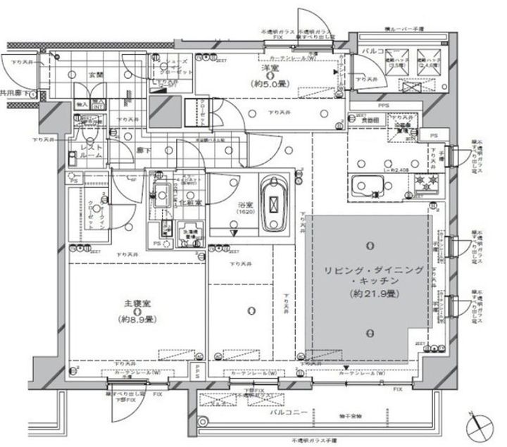 ディアナコート三軒茶屋の間取り