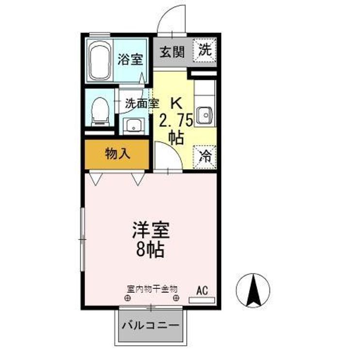 コーポ毛矢IIの間取り