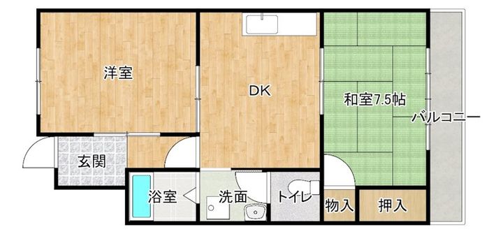 リバティー伊藤の間取り