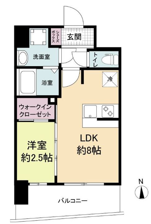 アドバンス難波ラシュレの間取り
