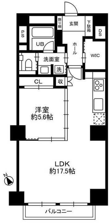 秀和六本木レジデンスの間取り