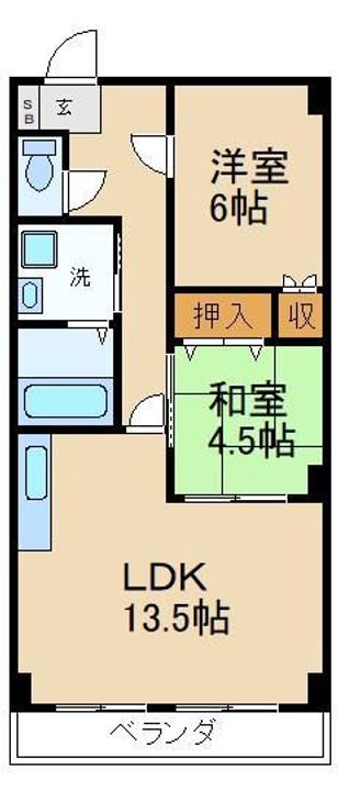 フォンテーヌNの間取り