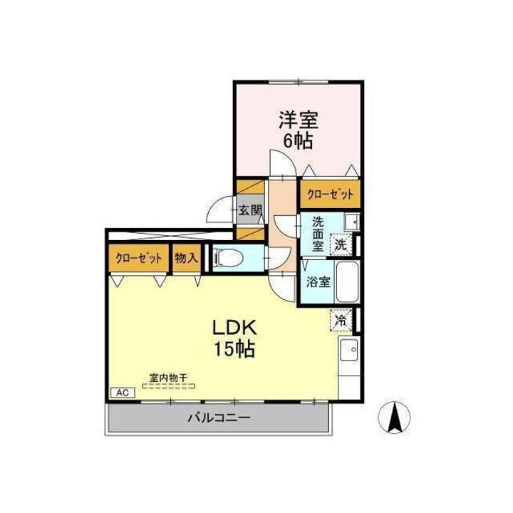 みどりのエアリー Nの間取り