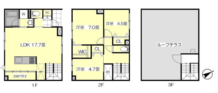 東京都新宿区下落合4(一戸建)の賃貸物件の間取り