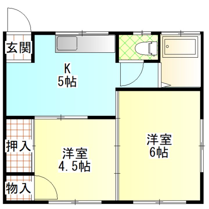 キムラハイツの間取り