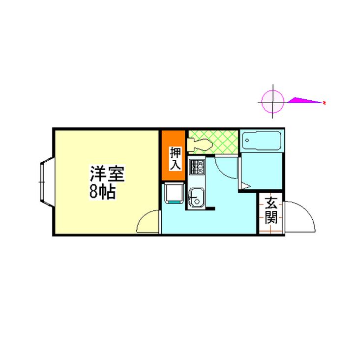 コーポ昭英 No.1の間取り