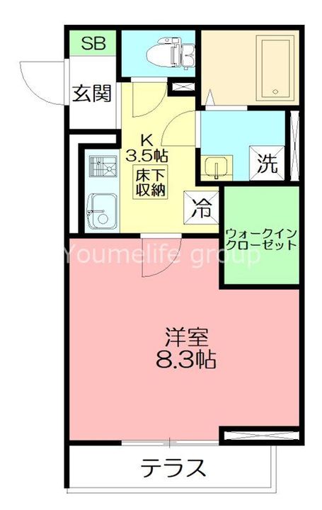 神奈川県厚木市幸町(アパート)の賃貸物件の間取り
