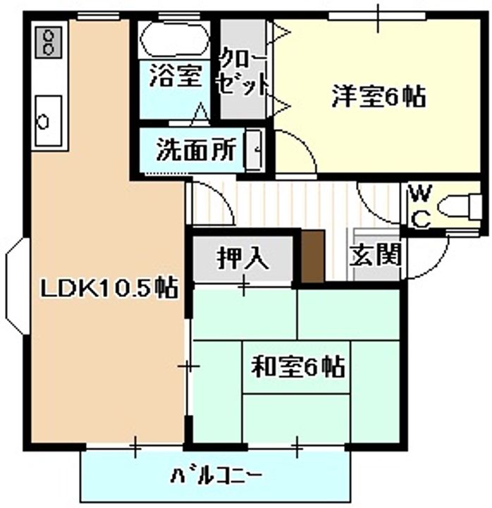 フラワーハイツの間取り