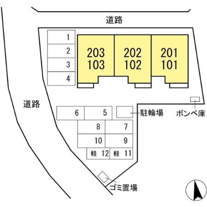 ローズAの地図