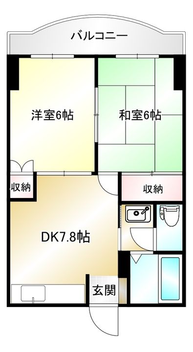 ラフィーヌ・プラザ九品寺の間取り