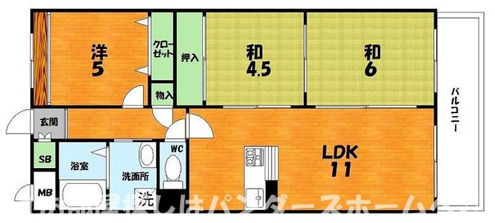 枚方パークハイツの間取り
