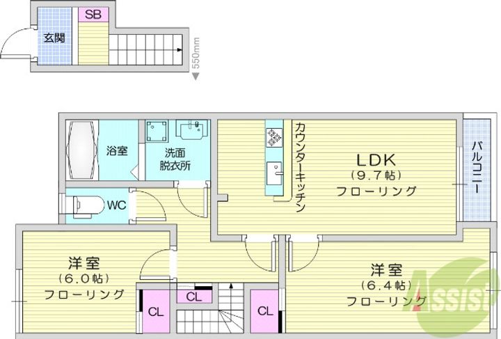 パークサイド彩園2の間取り