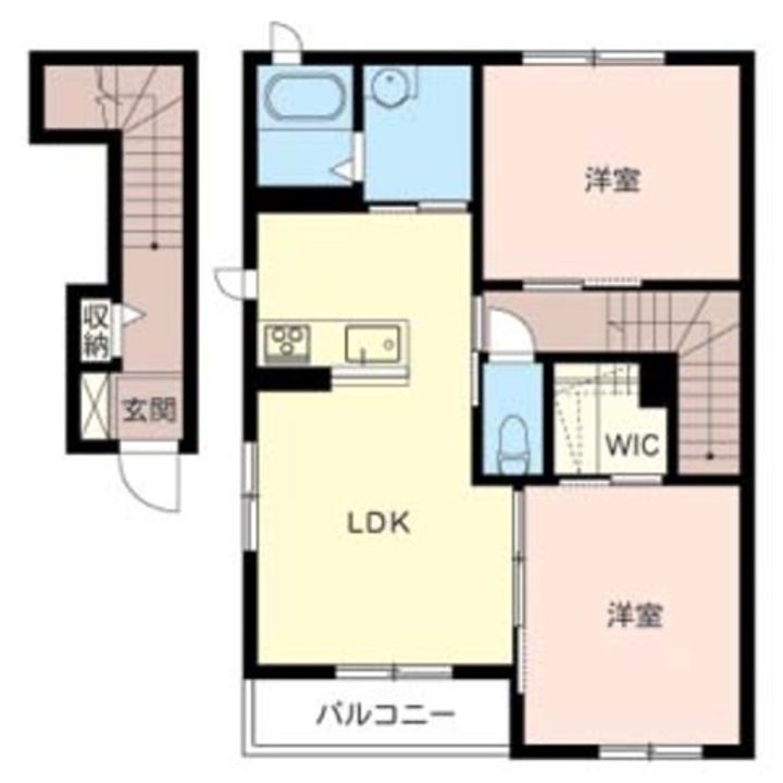 ヴィルヌーブA・Bの間取り