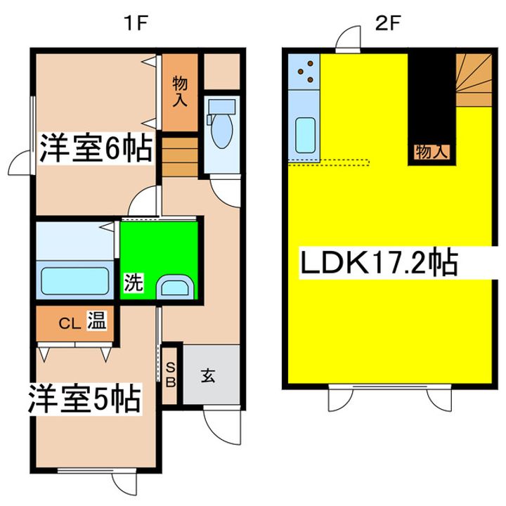 北海道厚岸郡厚岸町港町2(一戸建)の賃貸物件の間取り