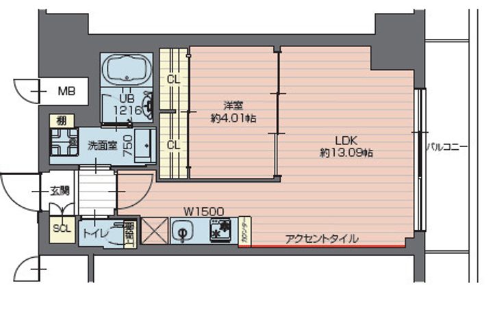 東京都足立区西新井7(マンション)の賃貸物件の間取り