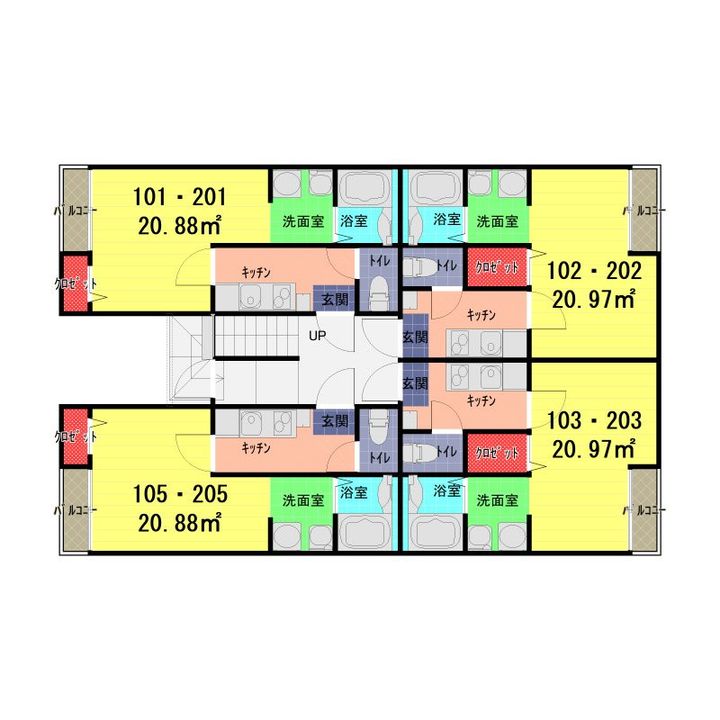 埼玉県春日部市八丁目(アパート)の賃貸物件の間取り