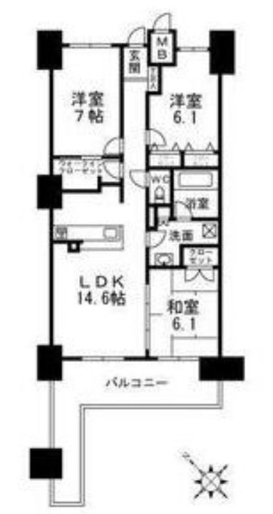 プロパレス泉ヶ丘の間取り
